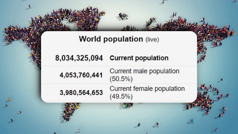 Dünya Nüfusu 8 Milyarı Geçti - Yerli Portal