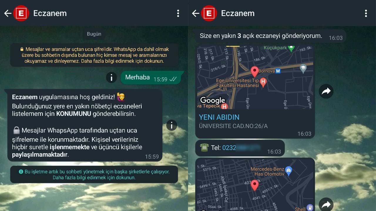 En Yakınınızdaki Eczaneyi Whatsapp'Tan Öğrenebilirsiniz - Yerli Portal