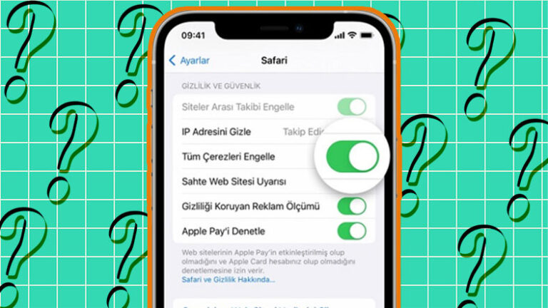 iPhone Safari Çerez Kullanımı Etkin Etme ve Engelleme