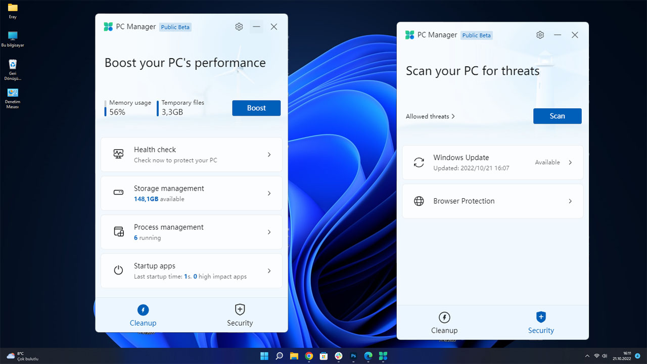 Microsoft'tan Bilgisayar Bakım Uygulaması: PC Manager - Yerli Portal