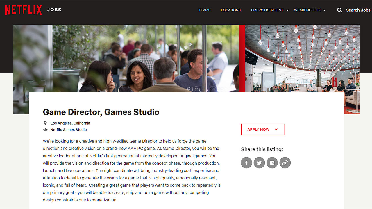 Netflix Büyük Çaplı Pc Oyunu İçin Direktör Arıyor - Yerli Portal
