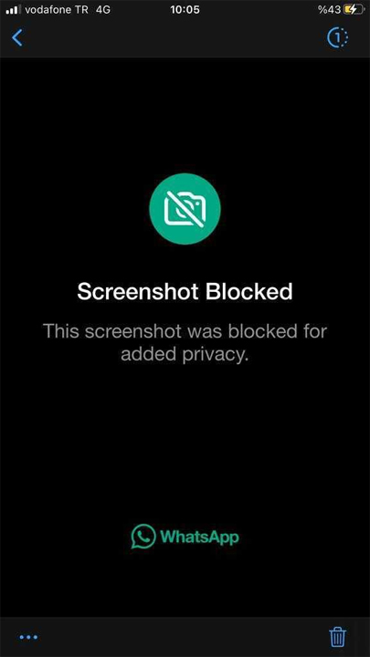 Whatsapp, Ekran İmgesi Almayı Engelliyor - Yerli Portal